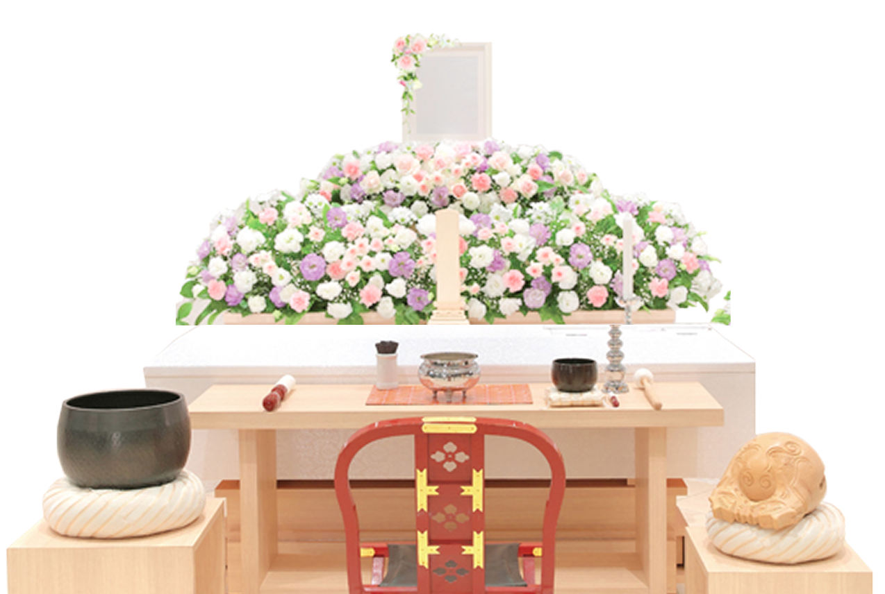 葬儀・葬式・家族葬の花祭壇