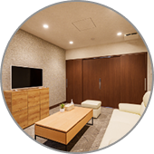 一日葬の親族控え室